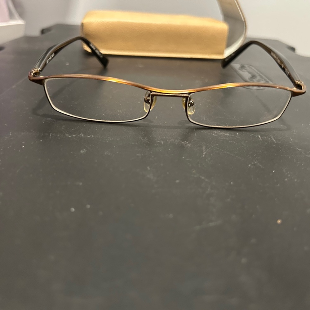 Alain Mikli Paris Gold Metal Frame Glasses FRAME and CASE ONLY